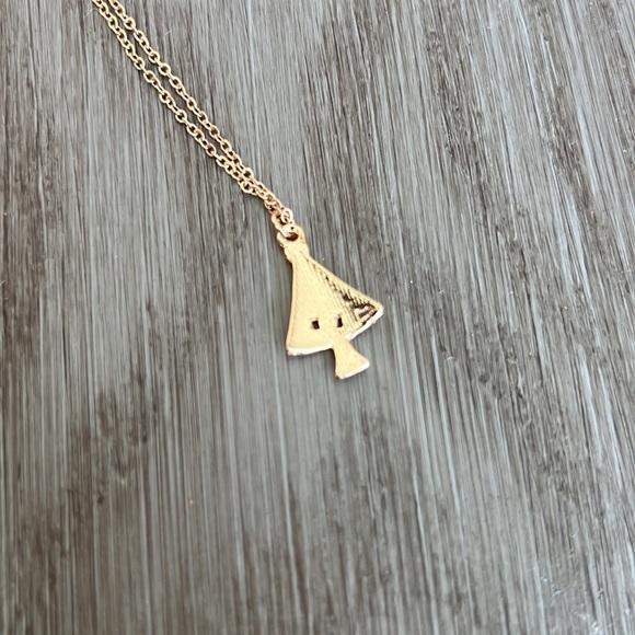 Wish Necklace Christmas Tree Charm Necklace - Picture 3 of 4